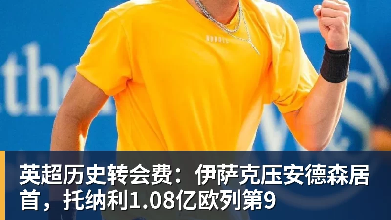 完美体育英超历史转会费：伊萨克压安德森居首，托纳利1.08亿欧列第9